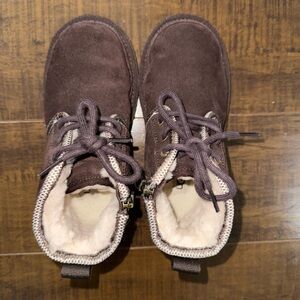 LIKE NEW Toddler Ugg Neumel Tasman Boots, Chocolate, Size 12